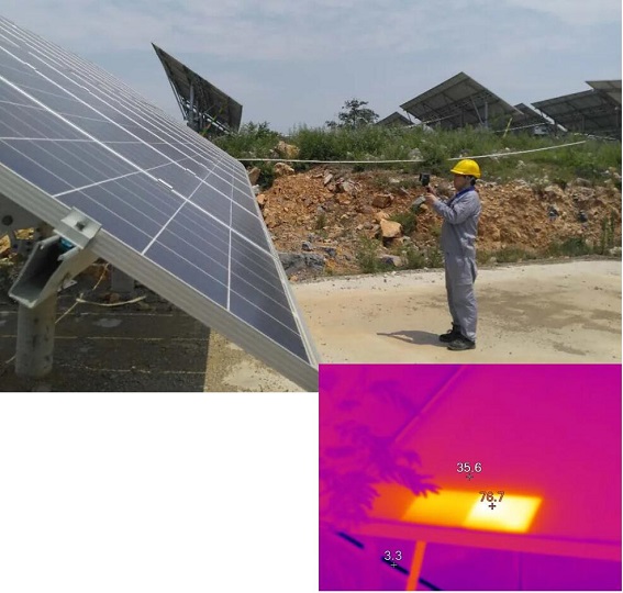 FLIR红外热像仪大面积扫描光伏板，能及时检测到异常热点.jpg
